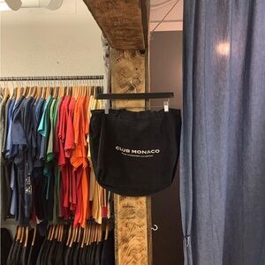 Vintage Club Monaco Black Tote Bag